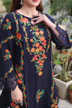Aneela's - 3PC Lawn Embroidered Suit - EY-107