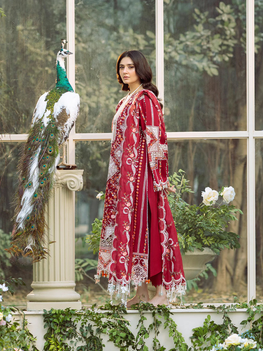 Freesia 3PC Lawn Embroidered Dress EY 146