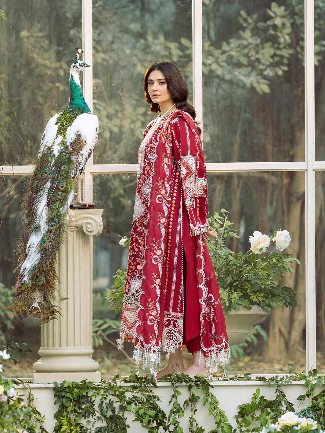 Freesia 3PC Lawn Embroidered Dress EY 146