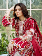 Freesia 3PC Lawn Embroidered Dress EY 146