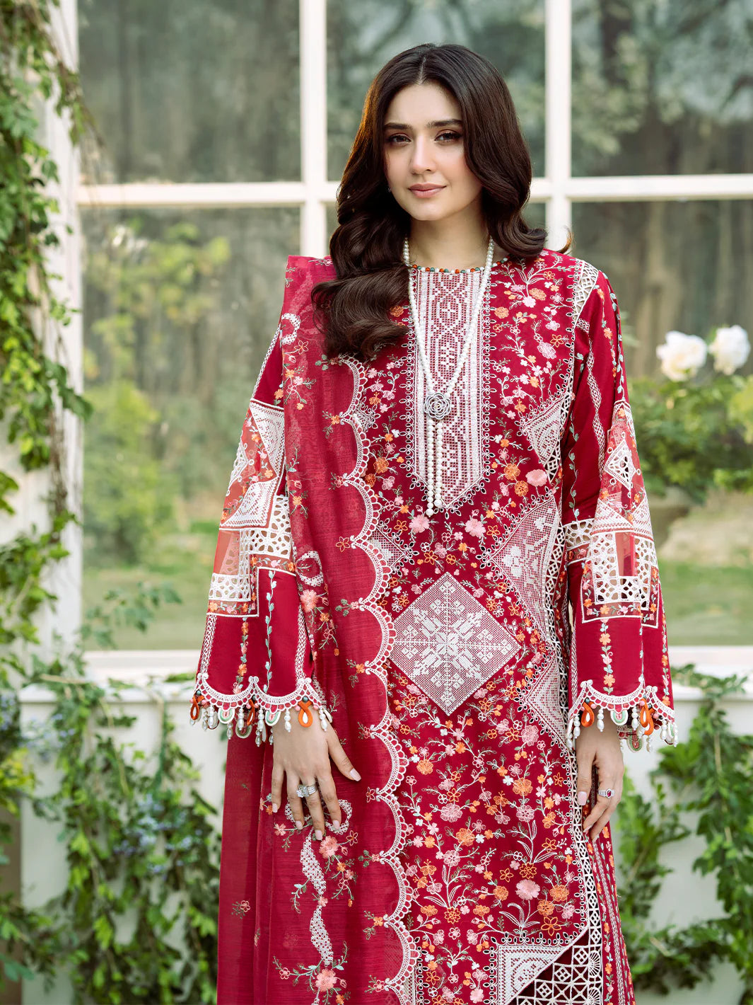 Freesia 3PC Lawn Embroidered Dress EY 146