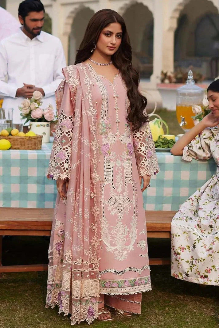 Elaf - 3PC Lawn Chickenkari Embroidered Suit EY-108