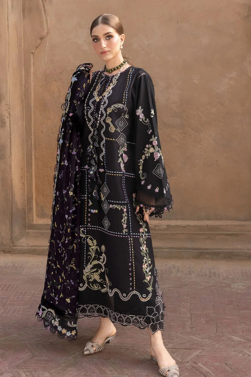 Embroidered 3pc CHIKANKARI Lawn Dress EFY-170