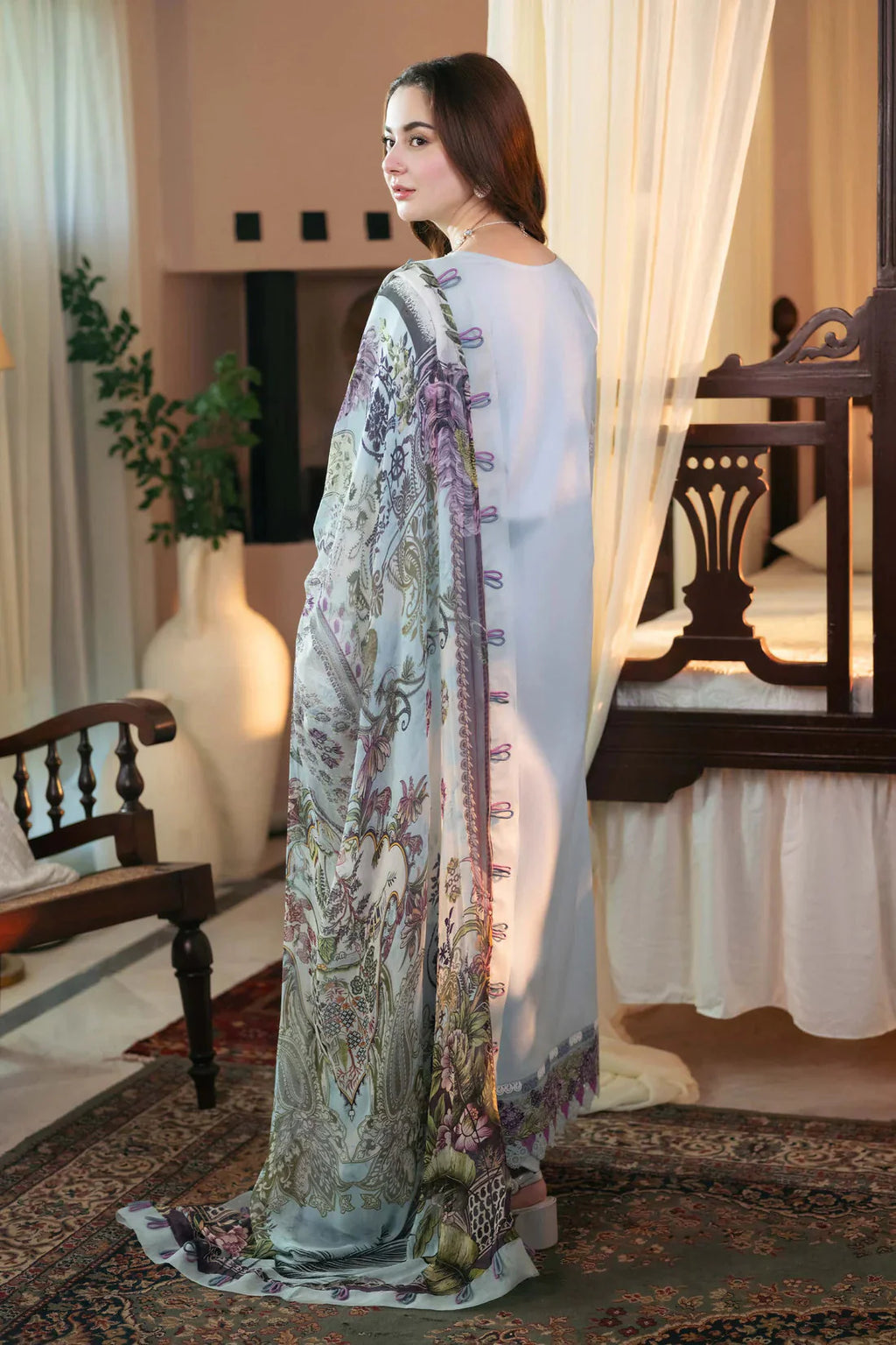Jade - 3PC (Unstitched) Embroidered Chickenkari Lawn Suit - EY-134