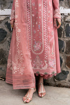 QALAMQAR-3PC LAWN EMBROIDERED SUIT EY-112