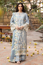 Elaf Embroidered Lawn Suit Unstitched 3 Piece EY-125