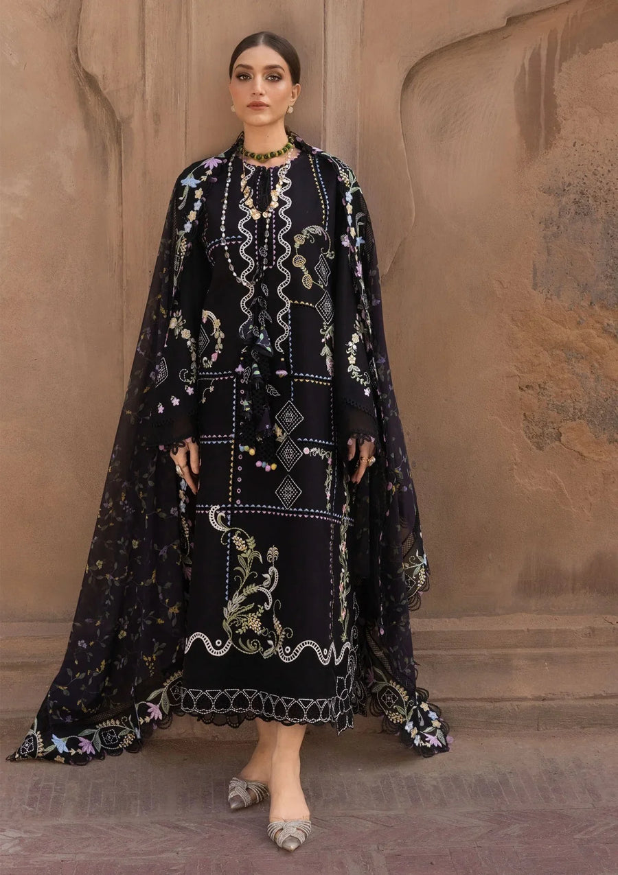 Embroidered 3pc CHIKANKARI Lawn Dress EFY-170