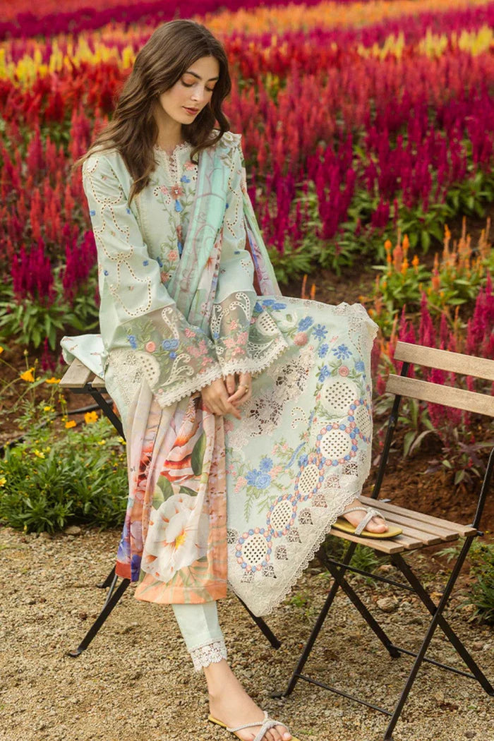 MUSHQ - 3PC LAWN CHIKANKAARI EMBROIDERED SUIT- EY-105