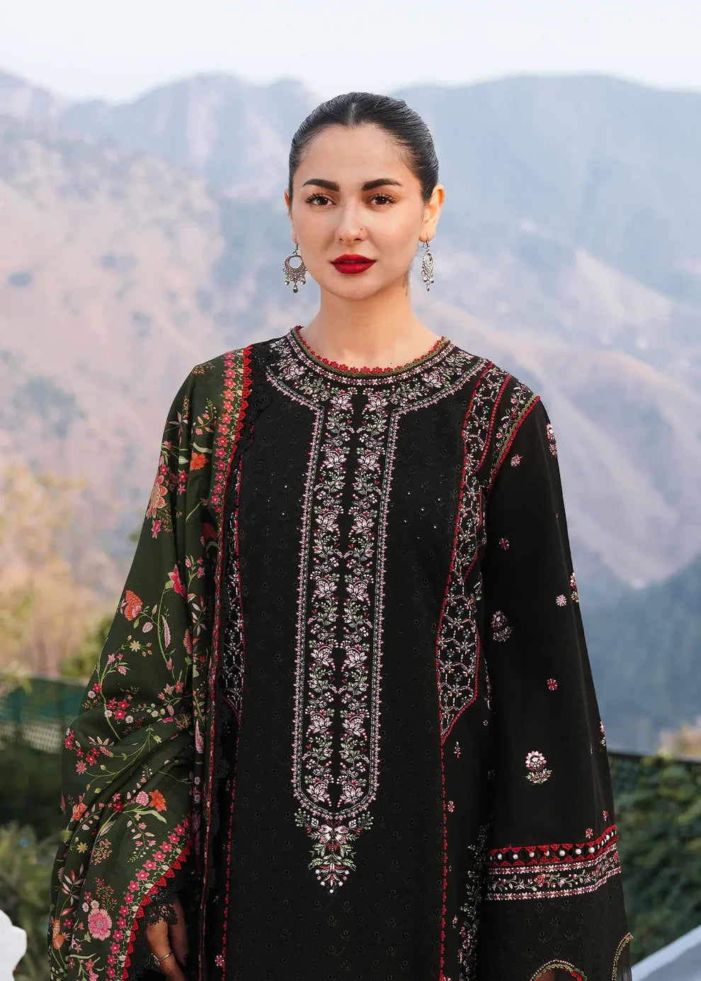 EMBROIDERED 3PC MARINA DRESS EY-102