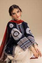 JAZMIN - 3PC LAWN EMBROIDERED DRESS EY-141