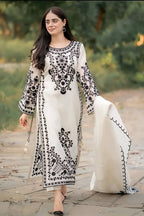 Royal Majesty Embroidered 3PC Dress EFY 167