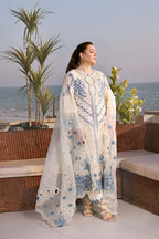 Aneelas'26 Lawn Luxury Embroidered 3 Piece Dress- EFY-164