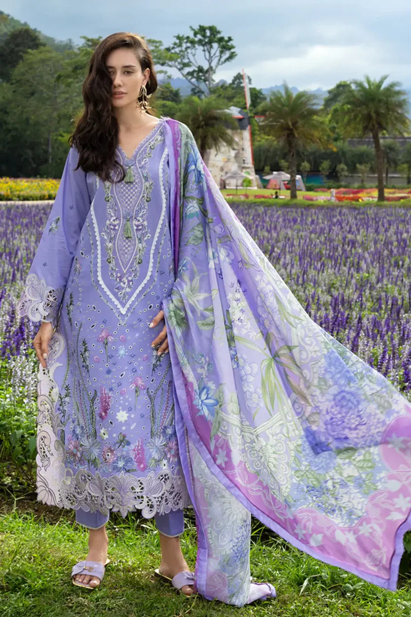 Hemline The Secerat Garden Unstitched Lawn 3Pc Suit EFY-163