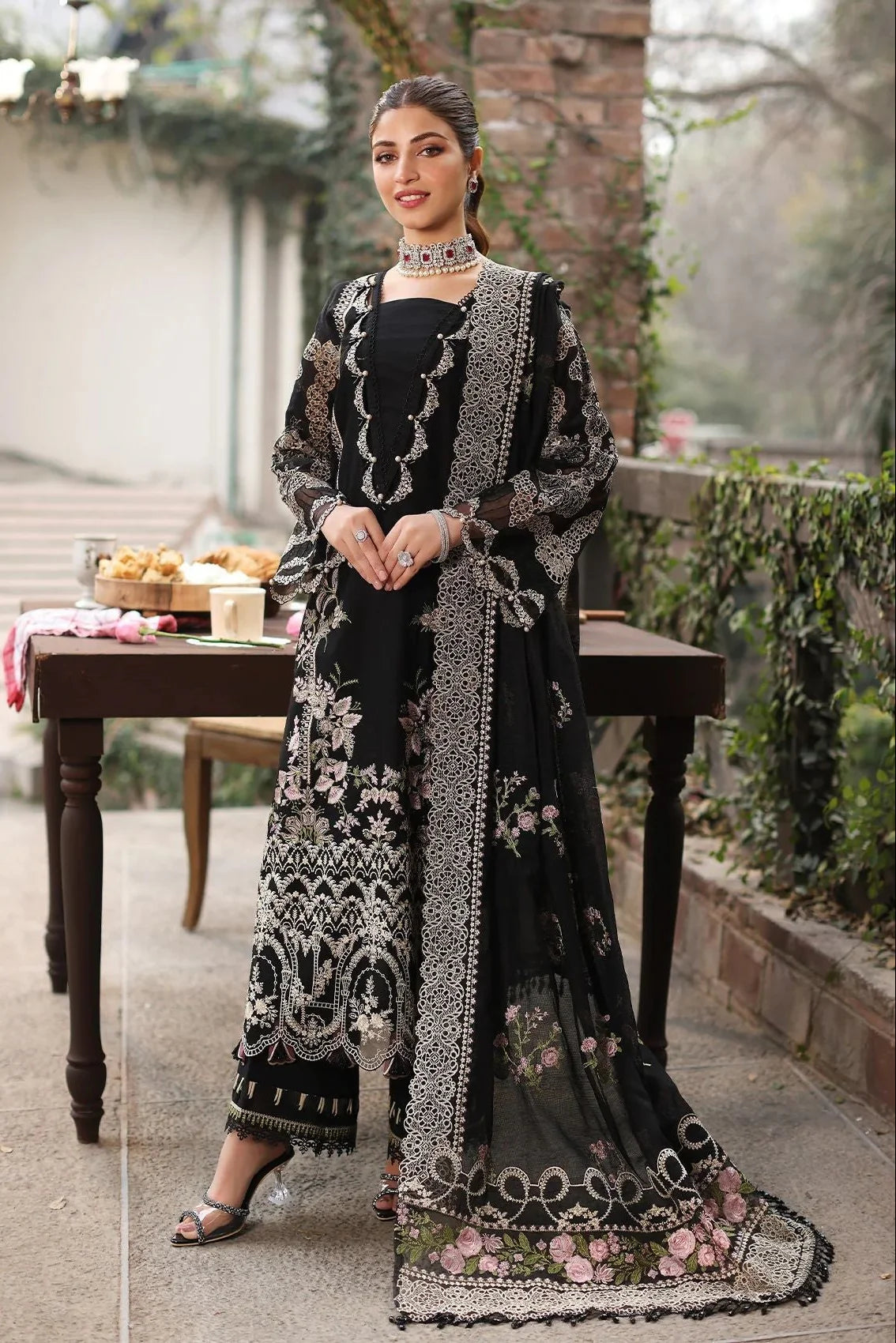 3PC LAWN EMBROIDERED DRESS EY-144