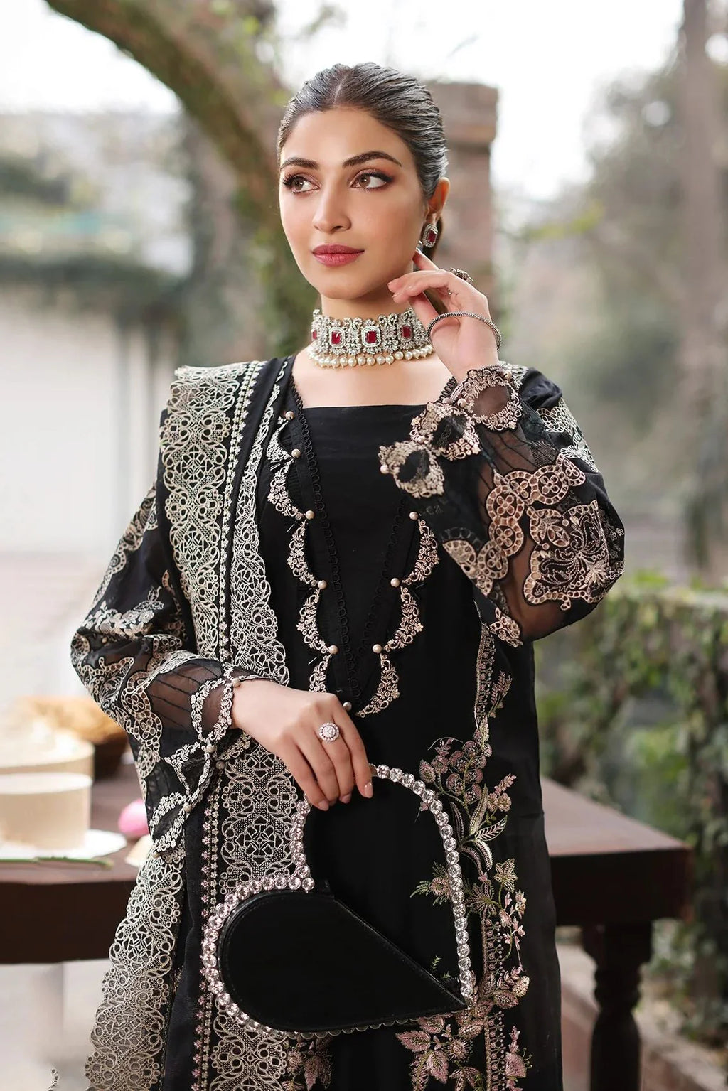 3PC LAWN EMBROIDERED DRESS EY-144