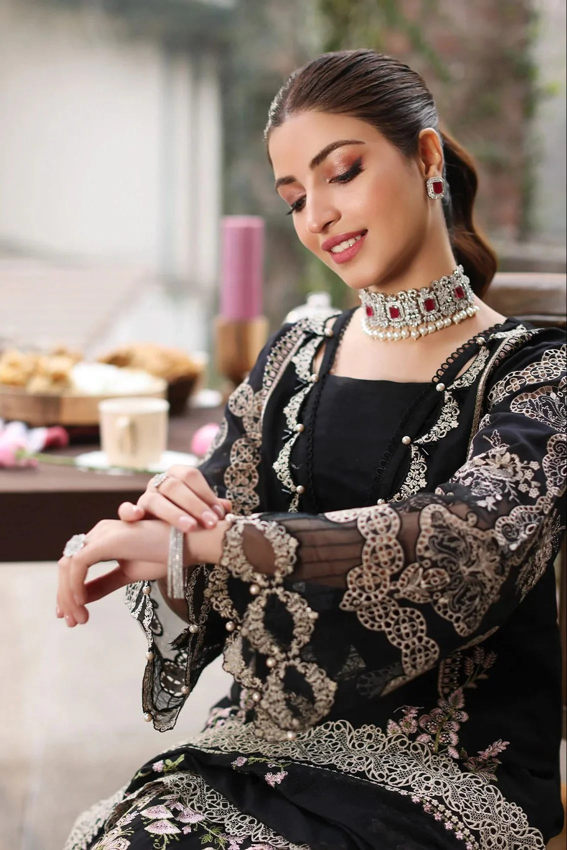 3PC LAWN EMBROIDERED DRESS EY-144