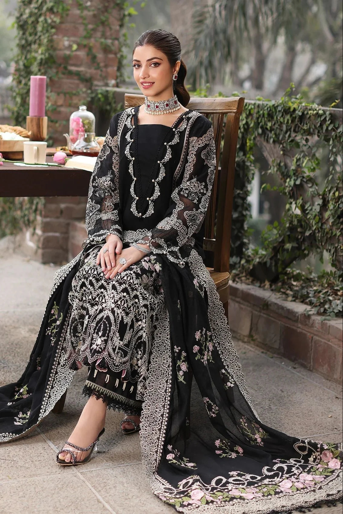 3PC LAWN EMBROIDERED DRESS EY-144