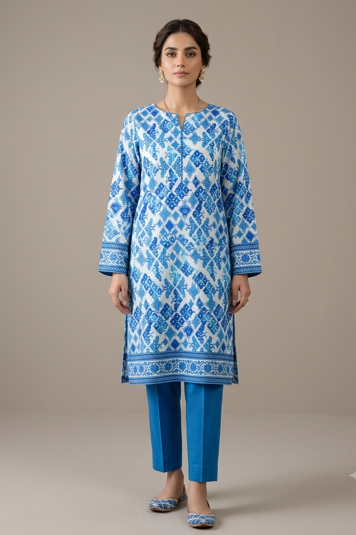 Digital Printed Lawn 2-Piece Suit - Summer Collection EFY-176