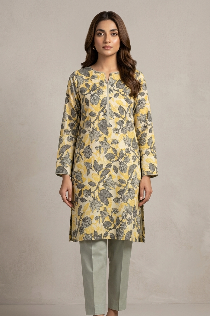 Digital Printed Lawn 2-Piece Suit - Summer Collection EFY-173