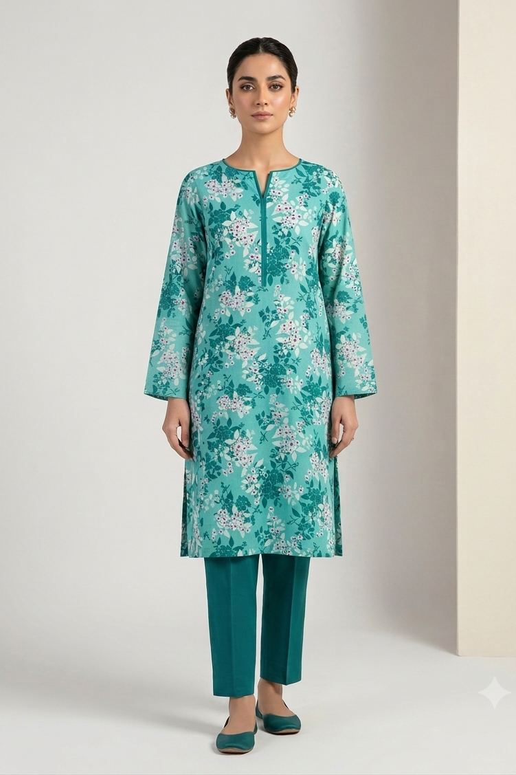Digital Printed Lawn 2-Piece Suit - Summer Collection EFY-182