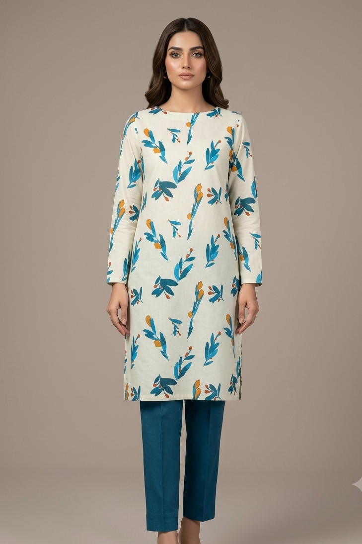 Digital Printed Lawn 2-Piece Suit - Summer Collection EFY-183