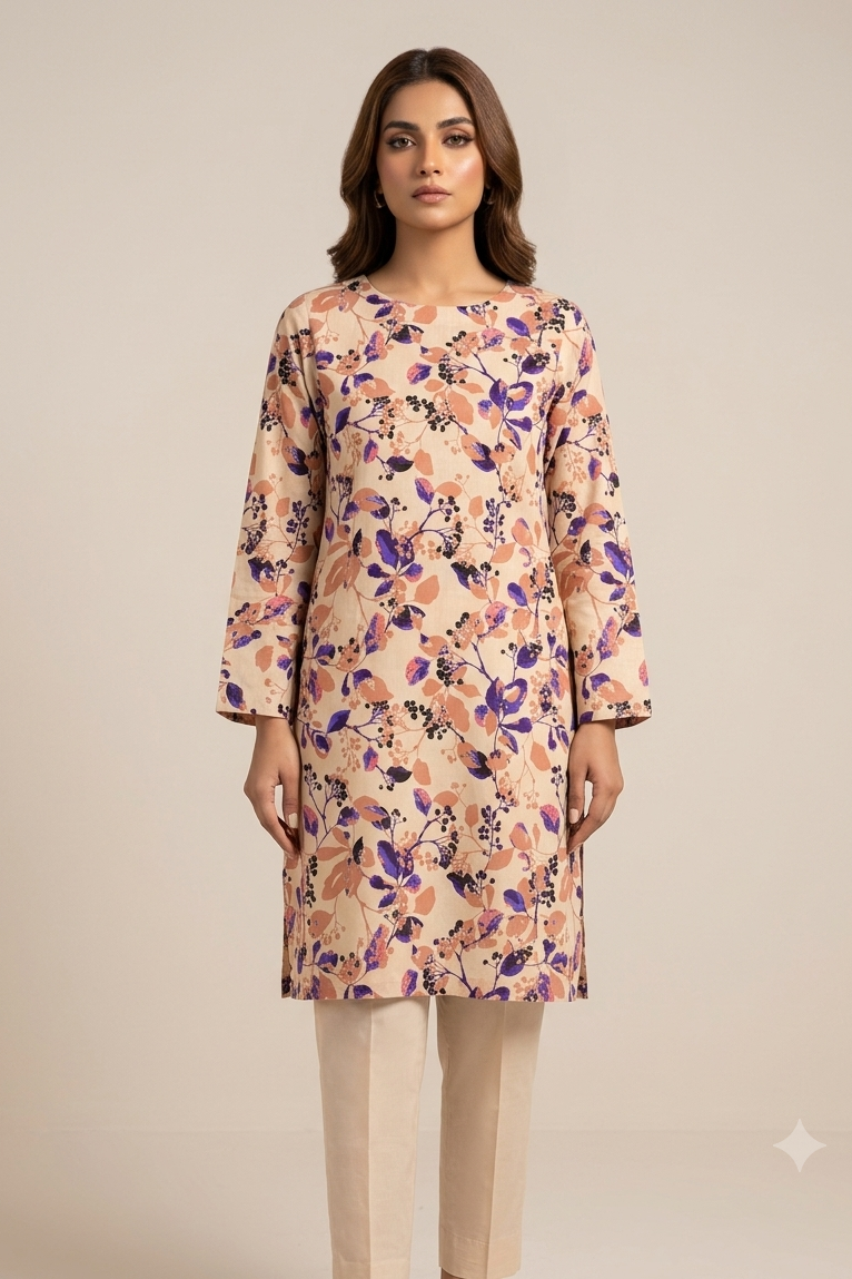 Digital Printed Lawn 2-Piece Suit - Summer Collection EFY-181
