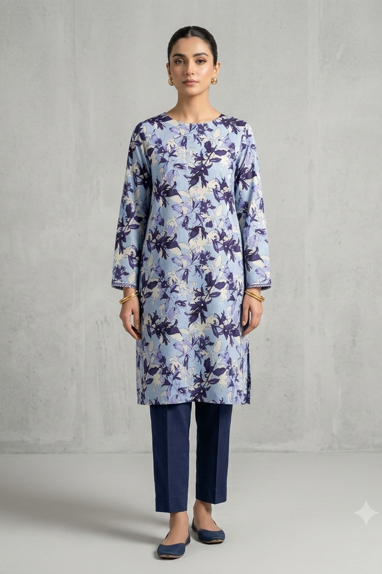 Digital Printed Lawn 2-Piece Suit - Summer Collection EFY-180