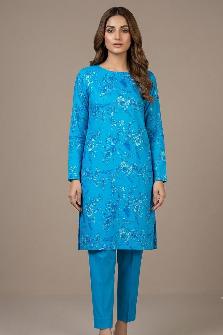 Digital Printed Lawn 2-Piece Suit - Summer Collection EFY-179