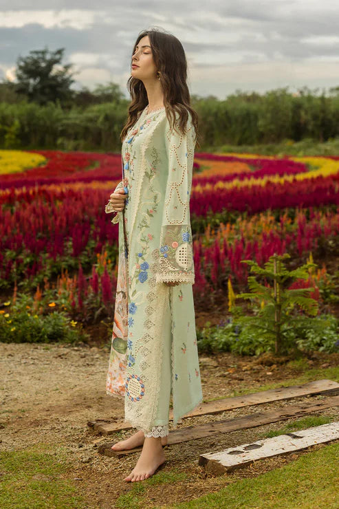 MUSHQ - 3PC LAWN CHIKANKAARI EMBROIDERED SUIT- EY-105