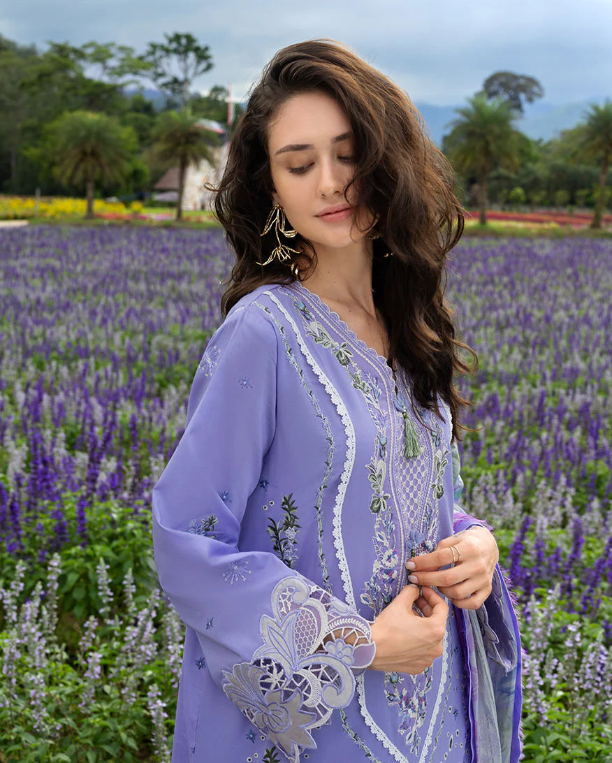 Hemline The Secerat Garden Unstitched Lawn 3Pc Suit EFY-163