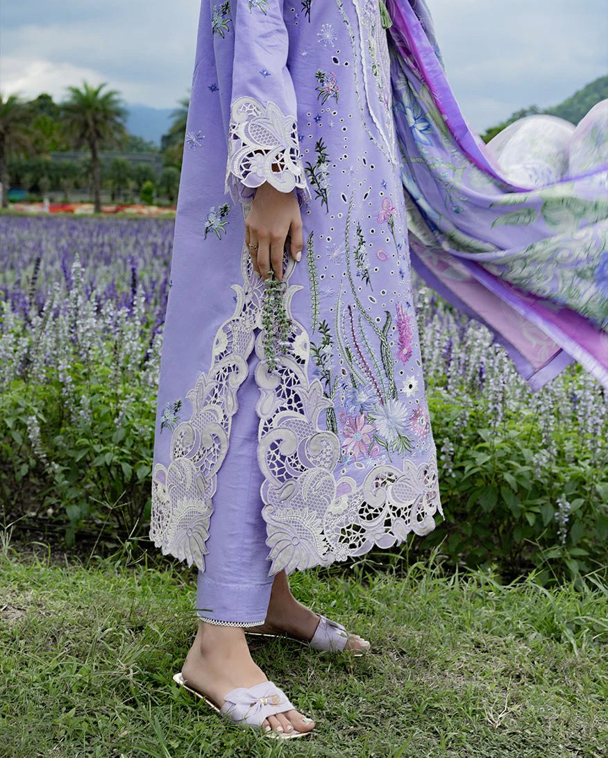 Hemline The Secerat Garden Unstitched Lawn 3Pc Suit EFY-163