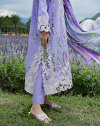 Hemline The Secerat Garden Unstitched Lawn 3Pc Suit EFY-163