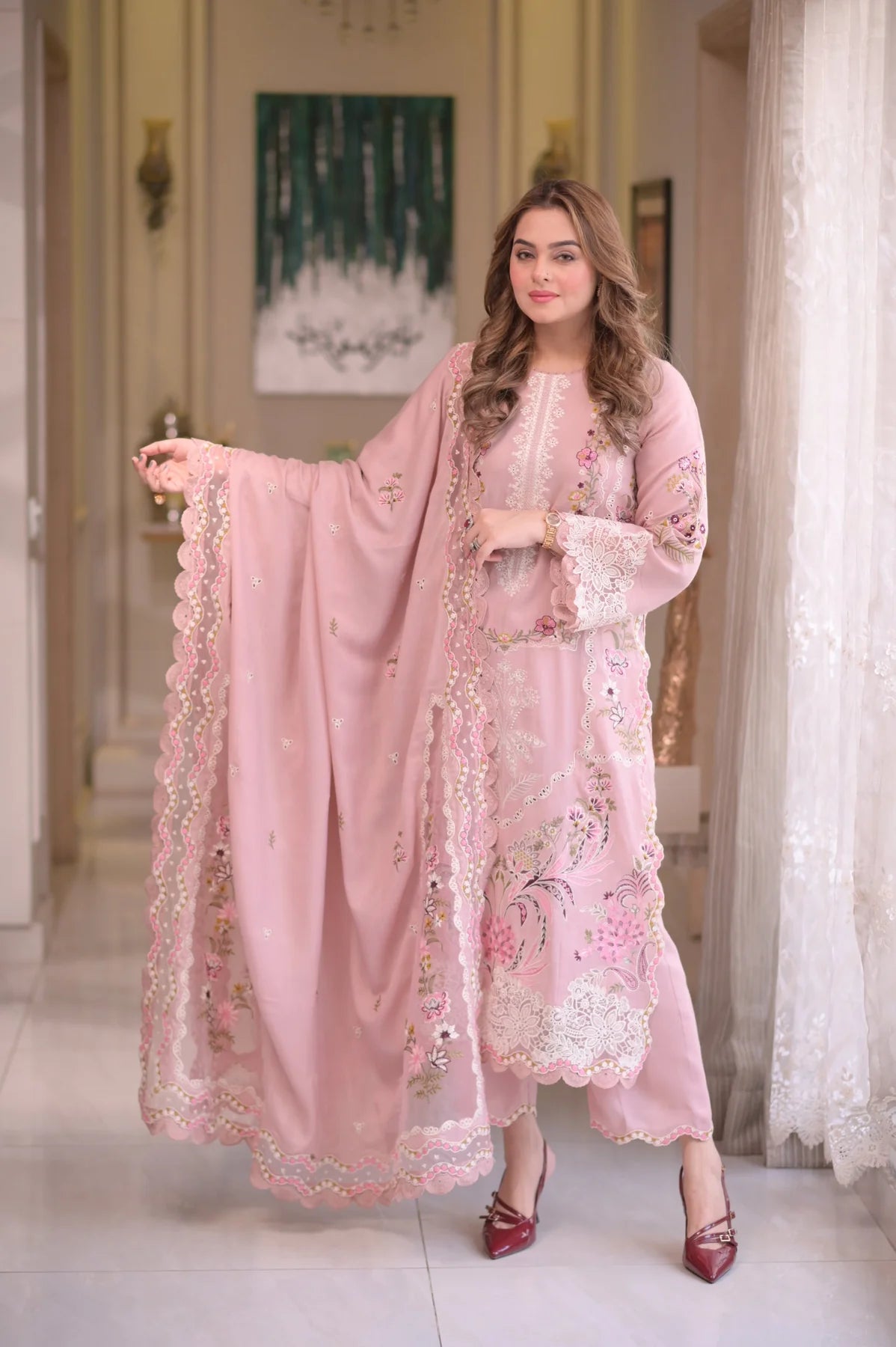 ANEELAS LAWN  EMBROIDERED SUIT EY-103