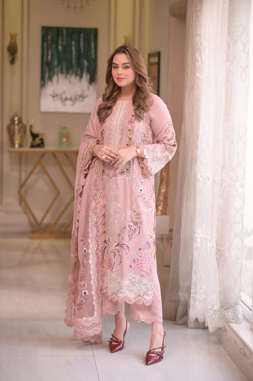 ANEELAS LAWN  EMBROIDERED SUIT EY-103