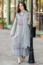 Mushq - 3PC Lawn ChickenKari Embroidered Suit EY-120