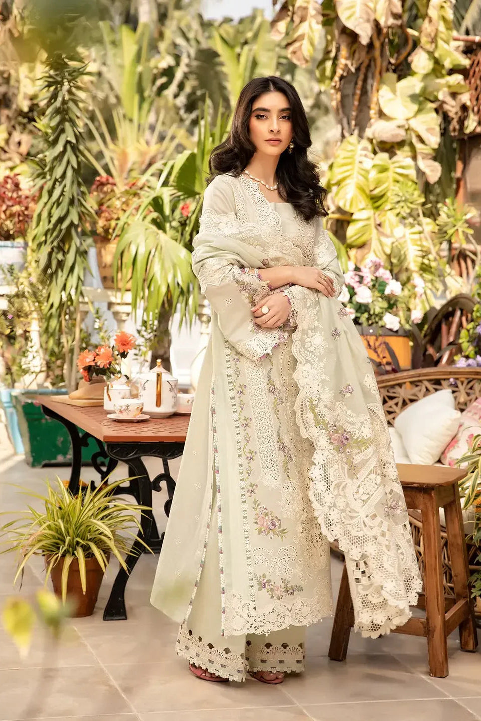 Embroidered Lawn Unstitched 3PC Dress | EY-142