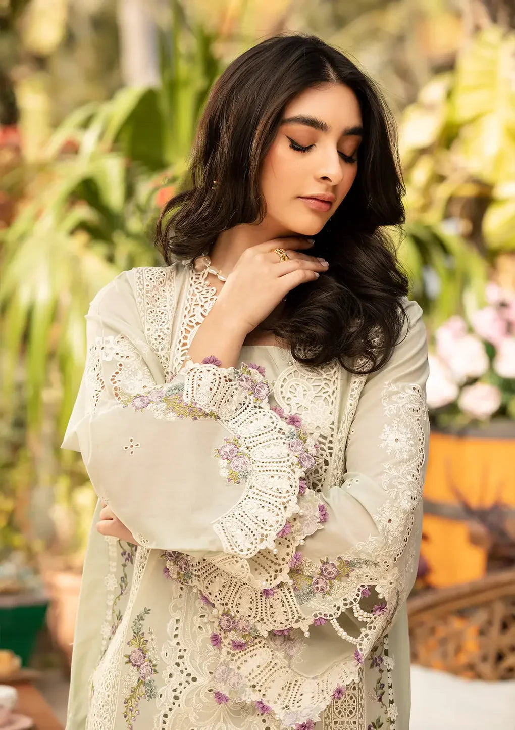 Embroidered Lawn Unstitched 3PC Dress | EY-142