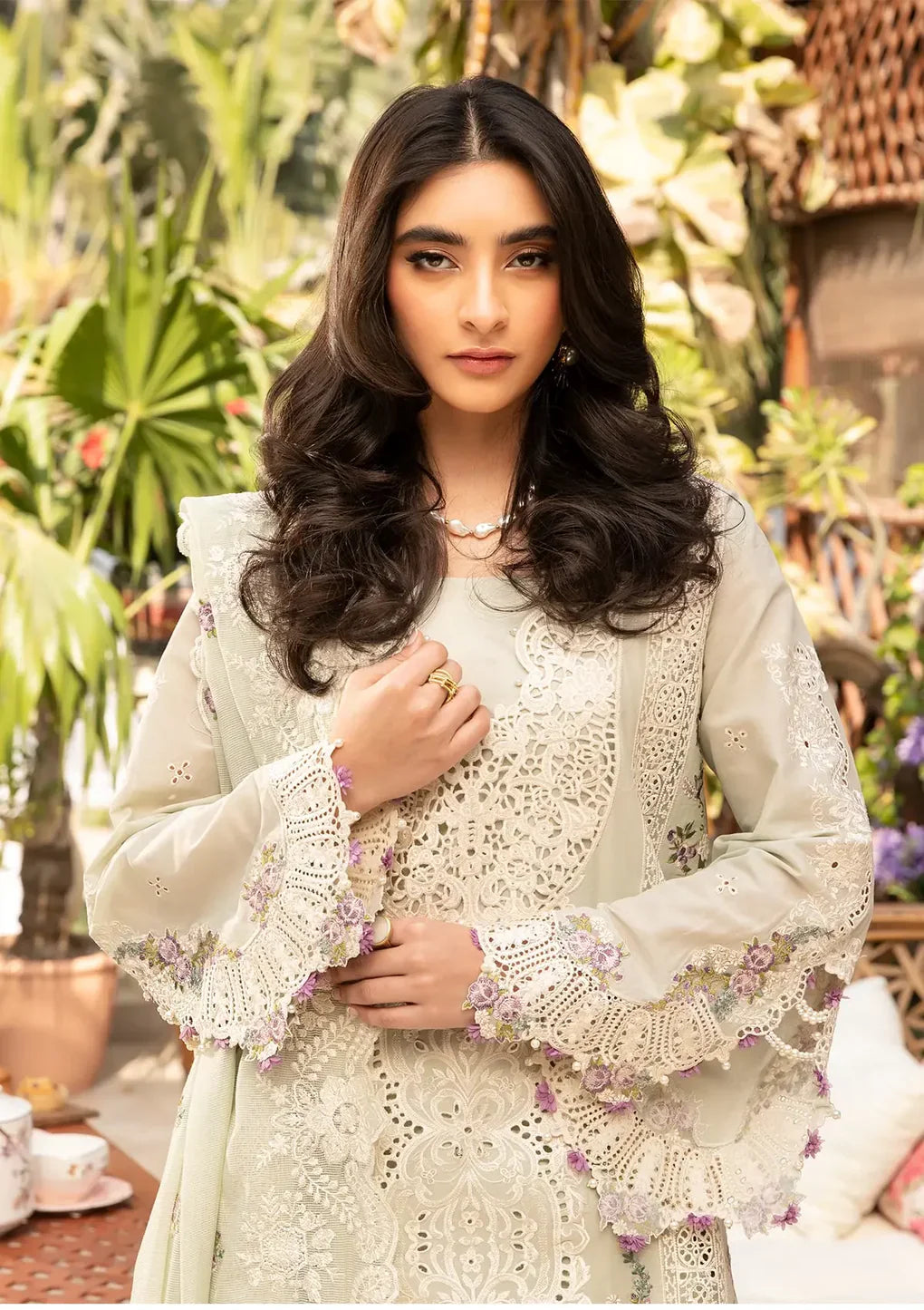 Embroidered Lawn Unstitched 3PC Dress | EY-142