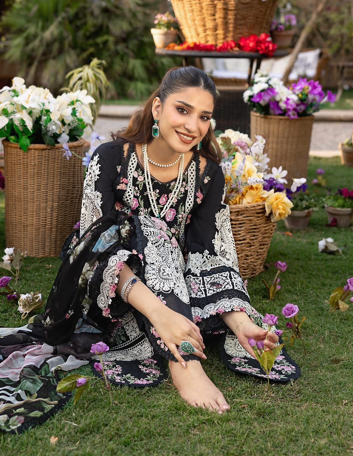 ELAF -  3PC Lawn Embroidered Suit  EY-110