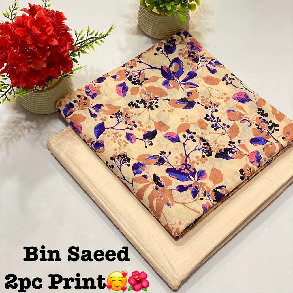 Digital Printed Lawn 2-Piece Suit - Summer Collection EFY-181