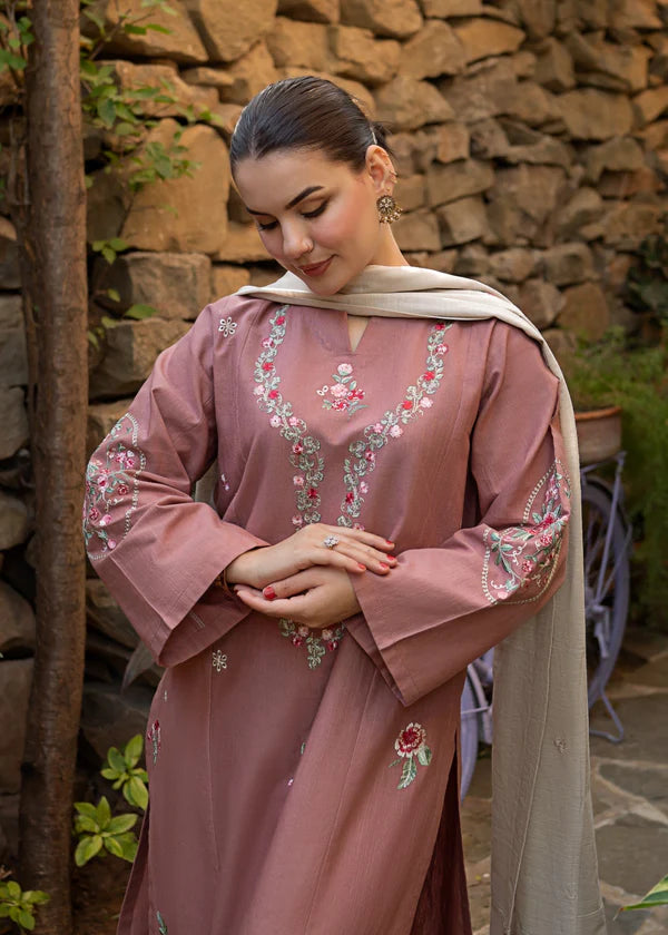 Embroidered 2pc Marina Dress. EFY-162