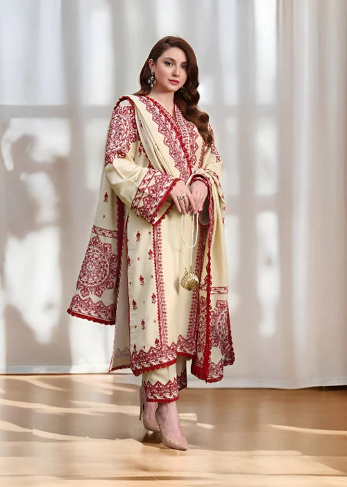 Embroidered 3pc Marina Dress  EY-114