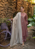 Embroidered 2pc Marina Dress. EFY-162