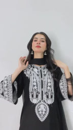 3 Piece Heavy Embroidered Lawn Dress EFY-153