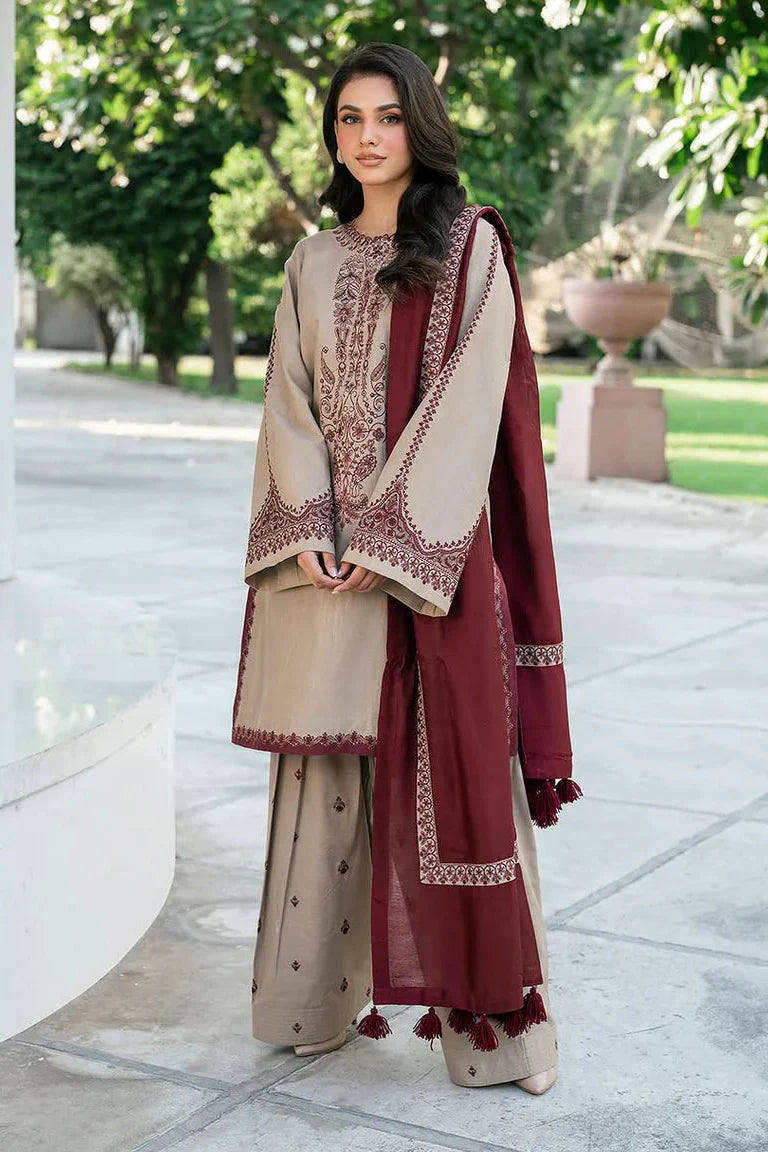 JAZMIN - 3PC LAWN EMBROIDERED DRESS EY-140