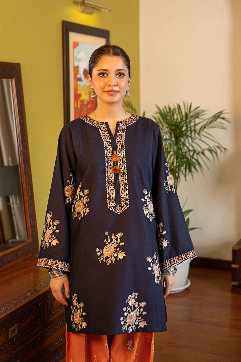 Embroidered Lawn 2 Piece Dress - EFY-157