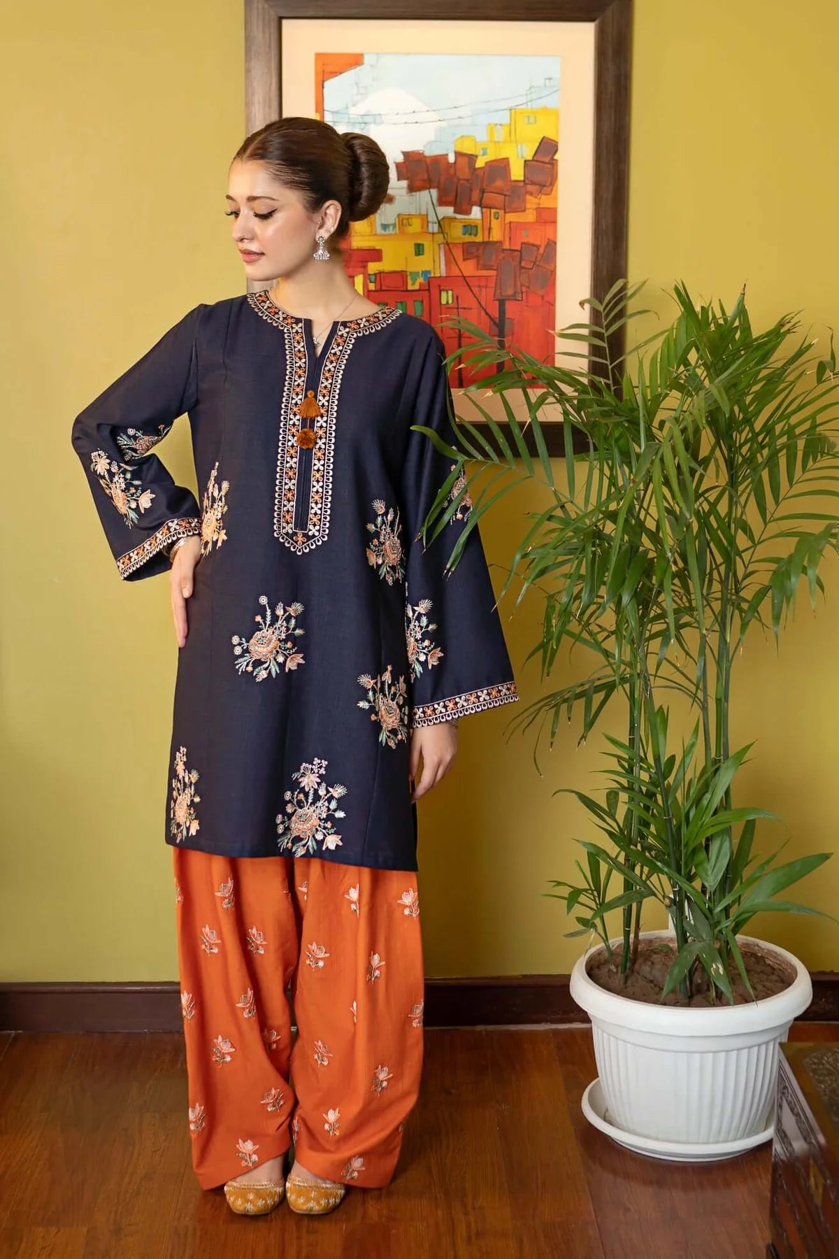 Embroidered Lawn 2 Piece Dress - EFY-157