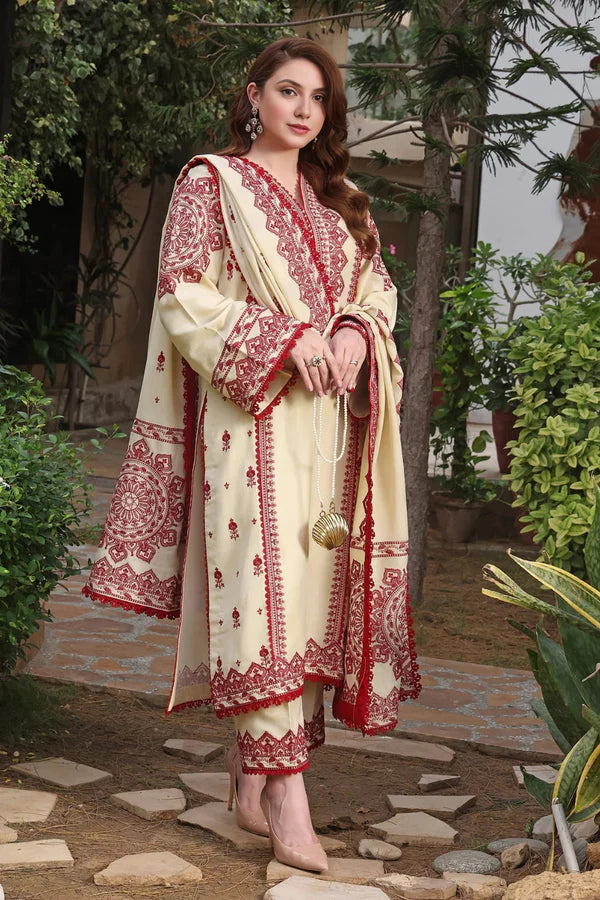 Embroidered 3pc Marina Dress  EY-114